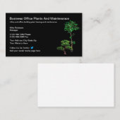 Carte De Visite Entretien Et Location De Plantes De Bureau (Devant / Derrière)