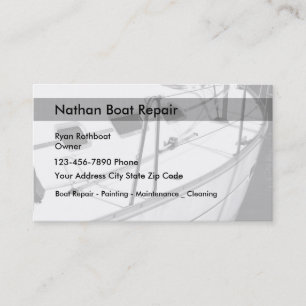 Carte De Visite Entretien et réparation de bateaux