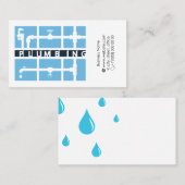 Carte De Visite Entretien et réparation des plomberies (Devant / Derrière)