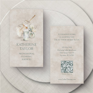 Carte De Visite Entretien Ménager Professionnel