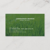 Carte De Visite Entretien moderne de la pelouse et paysage (Dos)