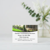 Carte De Visite Entretien Moderne Des Paysages Et De La Pelouse (Debout devant)