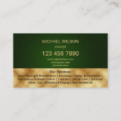 Carte De Visite Entretien professionnel de la pelouse jardinage (Dos)