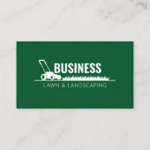 Carte De Visite Entretien professionnel de la pelouse verte (Dos)