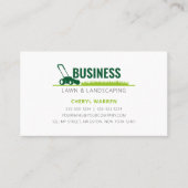 Carte De Visite Entretien professionnel de la pelouse verte (Devant)