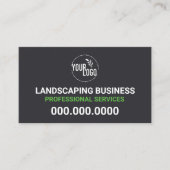 Carte De Visite Entretien professionnel de pelouse Landscaping pas (Devant)