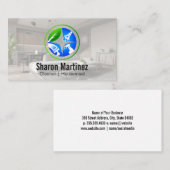 Carte De Visite Entretien | Services de nettoyage de maison (Devant / Derrière)