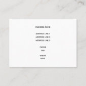 Carte De Visite Entretien tropical de service d'aquarium de (Dos)