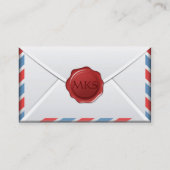 Carte De Visite Enveloppe importante de la poste aérienne (Dos)