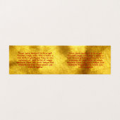 Carte De Visite Enveloppe rouge de Hong Bao (Intérieur déplié)