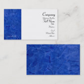 Carte de visite enveloppés de bleu toscan (Devant / Derrière)