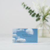 Carte De Visite Environnement science, ciel bleu et bord de mer (Debout devant)