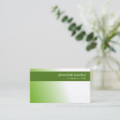 Carte De Visite Environnement vert élégant Nature Protéger Moderne (Debout devant)