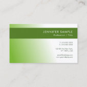 Carte De Visite Environnement vert élégant Nature Protéger Moderne (Dos)