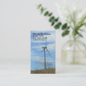 Carte de visite - Éolienne (Debout devant)