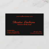 Carte de visite EOMS 1 de braises de Denise (Dos)