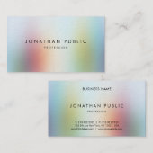 Carte De Visite Épais de la meilleure qualité de luxe de modèle (Devant / Derrière)