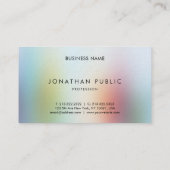 Carte De Visite Épais de la meilleure qualité de luxe de modèle (Dos)