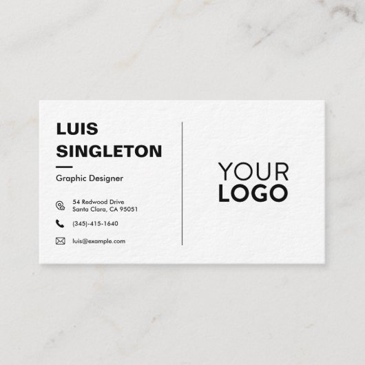 Carte de visite épais Premium (Devant)