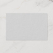 Carte De Visite Épais Premium Unique Élégant Plain Simple Spécial (Dos)