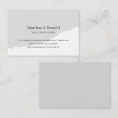 Carte De Visite Épais Premium Unique Élégant Plain Simple Spécial (Devant / Derrière)
