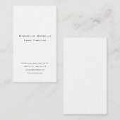 Carte De Visite Épais Professionnel Simple Style Moderne Minimalis (Devant / Derrière)