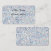 CARTE DE VISITE ÉPARGNER ET ÉCLAIRER AVEC NOTRE THÈME OPAL (Devant / Derrière)