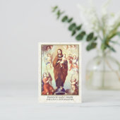Carte De Visite Épaules de prière St Joseph catholique en Purgatoi (Debout devant)