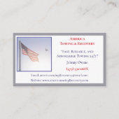 Carte De Visite Épave du conducteur du service de camion de drapea (Devant)