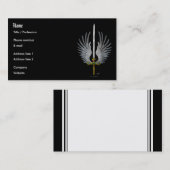 Carte De Visite Épée à ailes (Devant / Derrière)