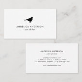 Carte De Visite Épervier noir (Devant / Derrière)