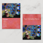 Carte De Visite EPHÉMERAL, antique rouge rose (Devant / Derrière)