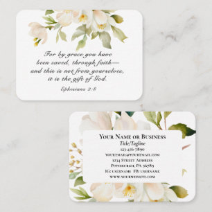 Carte De Visite Éphésiens 2:8 Par grâce vous avez sauvé la Bible