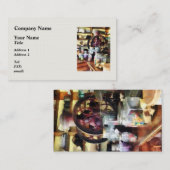 Carte De Visite Épicerie générale avec des pots de sucrerie (Devant / Derrière)