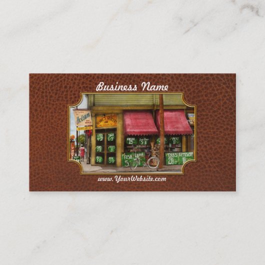 Carte De Visite Épicerie - L'épicier du quartier 1939 (Devant)