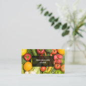 Carte de visite épicerie moderne et élégant (Debout devant)