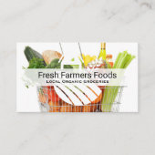 Carte De Visite Épicerie | Produire dans le panier | Service alime (Devant)