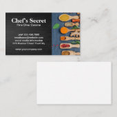 Carte De Visite Épices de cuisine sur table (Devant / Derrière)