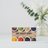 Carte De Visite Épices en Ramekins (Debout devant)