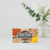 Carte De Visite Épices et herbes dans les contenants (Debout devant)