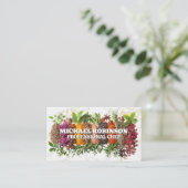 Carte De Visite Épices regroupés sur Arrière - plan de marbre (Debout devant)