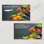 Carte De Visite Épices sur cuillères (Devant / Derrière)