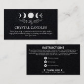 Carte De Visite Épidémie de cire à bougie (Devant / Derrière)