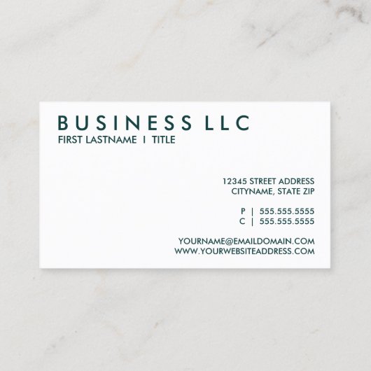 Carte De Visite EPIDEMIOLOGUE RÉtro (Dos)