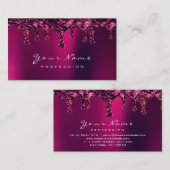 Carte De Visite Épilation de cire Clous de démilitarisation rose R (Devant / Derrière)