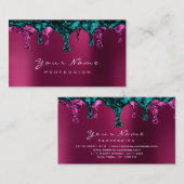 Carte De Visite Épilation de cire Clous de démilitarisation rose T (Devant / Derrière)