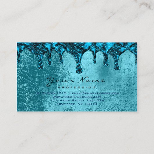 Carte De Visite Épilation de cire clous Démilitarisation Cuir Turq (Dos)