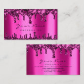 Carte De Visite Épilation de cire clous Dépilation rose Fuchsia Ne (Devant / Derrière)