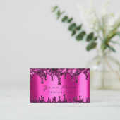 Carte De Visite Épilation de cire clous Dépilation rose Fuchsia Ne (Debout devant)