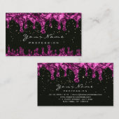 Carte De Visite Épilation de cire clous Dépilation rose Fuchsia No (Devant / Derrière)